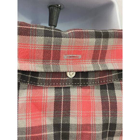 Nike 6.0 Shirt Mens 2XL Gray Red Plaid Short Sleeve Cotton Casual - Picture 7 of 7